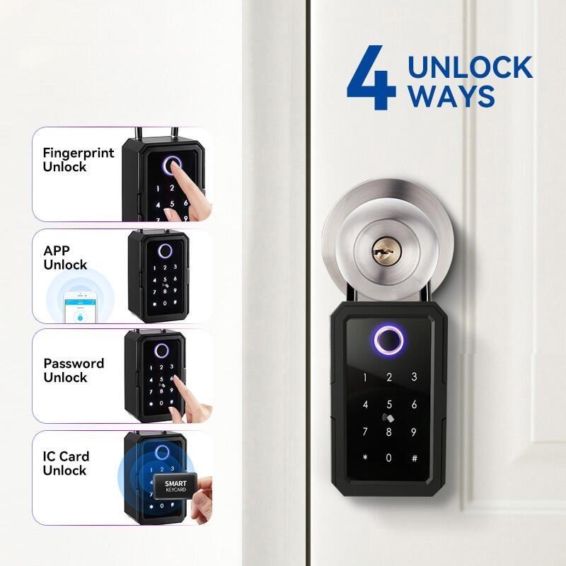 Portable Smart Fingerprint Digital Key Box TT Lock Security Password Boxes Inteligente Electronic Lock Boxes