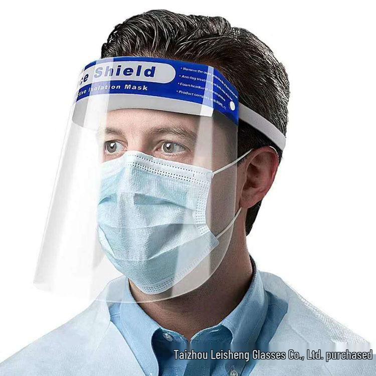 High-Definition Transparent PET Face Shield: Anti-Droplet, Anti-Fog, Anti-Splash, Anti-Sand, Anti-Dust Protective Mask
