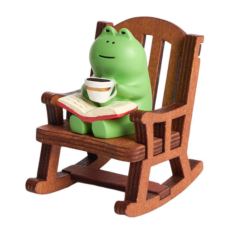 

Лягушка Кресло Качалка Фигурка Модель Животного Игрушки Статуэтка Рождественское Украшение Подарок