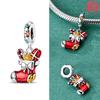 Copper Colorssanta Claus Holds A Heart Bead Fit Original Bracelet Diy Fine Jewelry Gift For Women