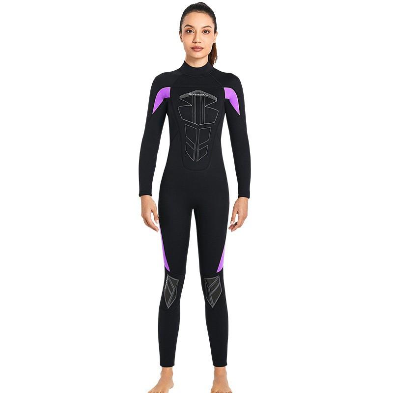 

European Diving Suit Men s 3MM One-piece Long-sleeved Warm Women Surfing Snorkeling Cold-weather Swimsuit XXXL