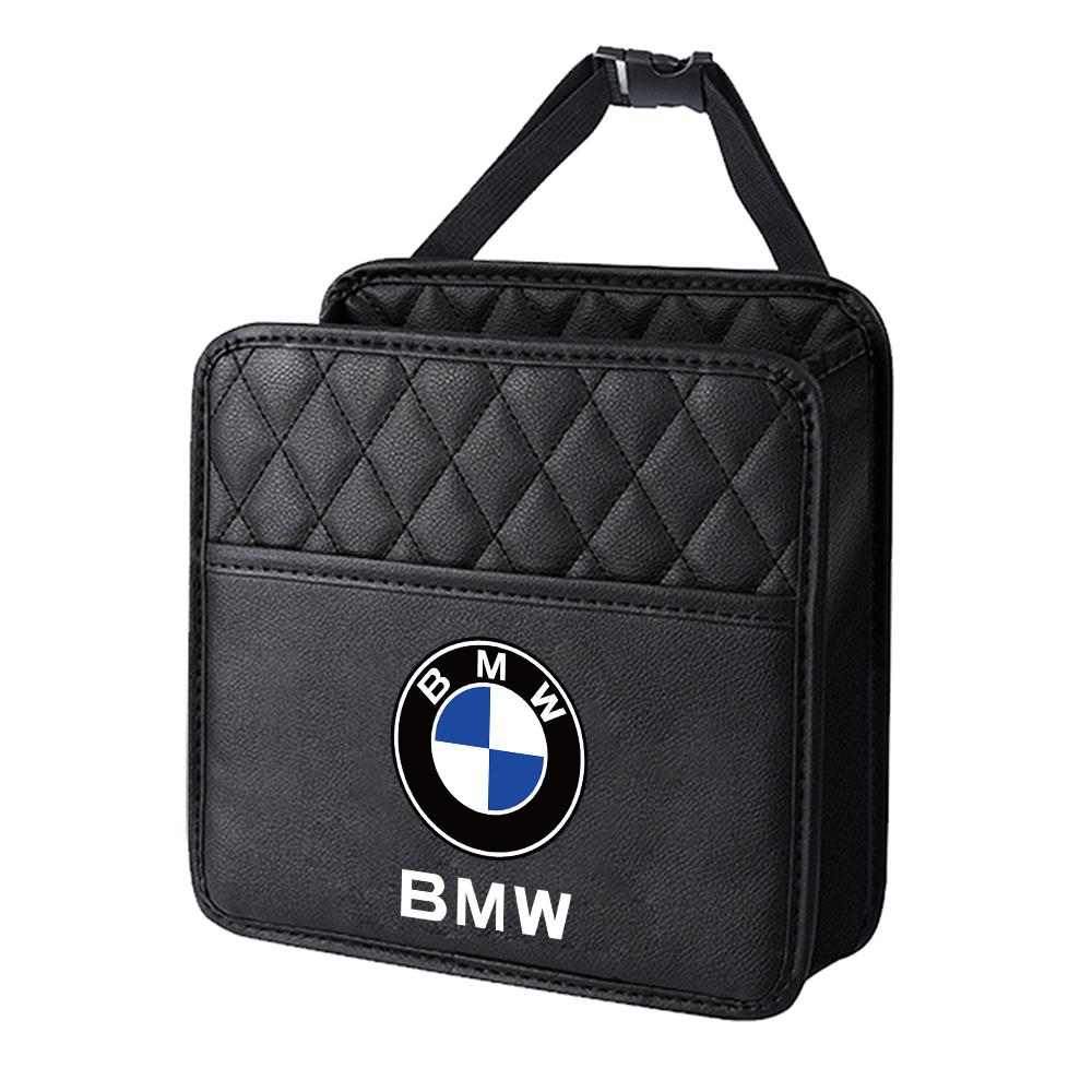 

Car Seat Back Storage Bag Leather Hanging Sundry Organizer Box For BMW M E90 E60 F10 E46 F30 E70 E83 Performance X1 X2 Accessory 1pc