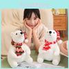 Polar Bear Plush Toy Christmas Edition With Short Plush For Kid And Holiday Gift