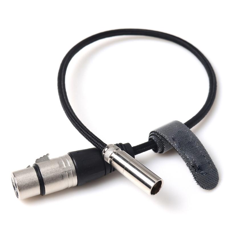 

3Pin XLR Female To Mini XLR Male Power Cable For Professional Auditory Equipment With PVC Sleeve Cord чорний