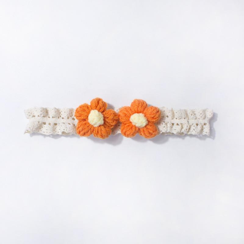 New lace baby headband, cute flower children's headscarf, thin soft baby hair accessories