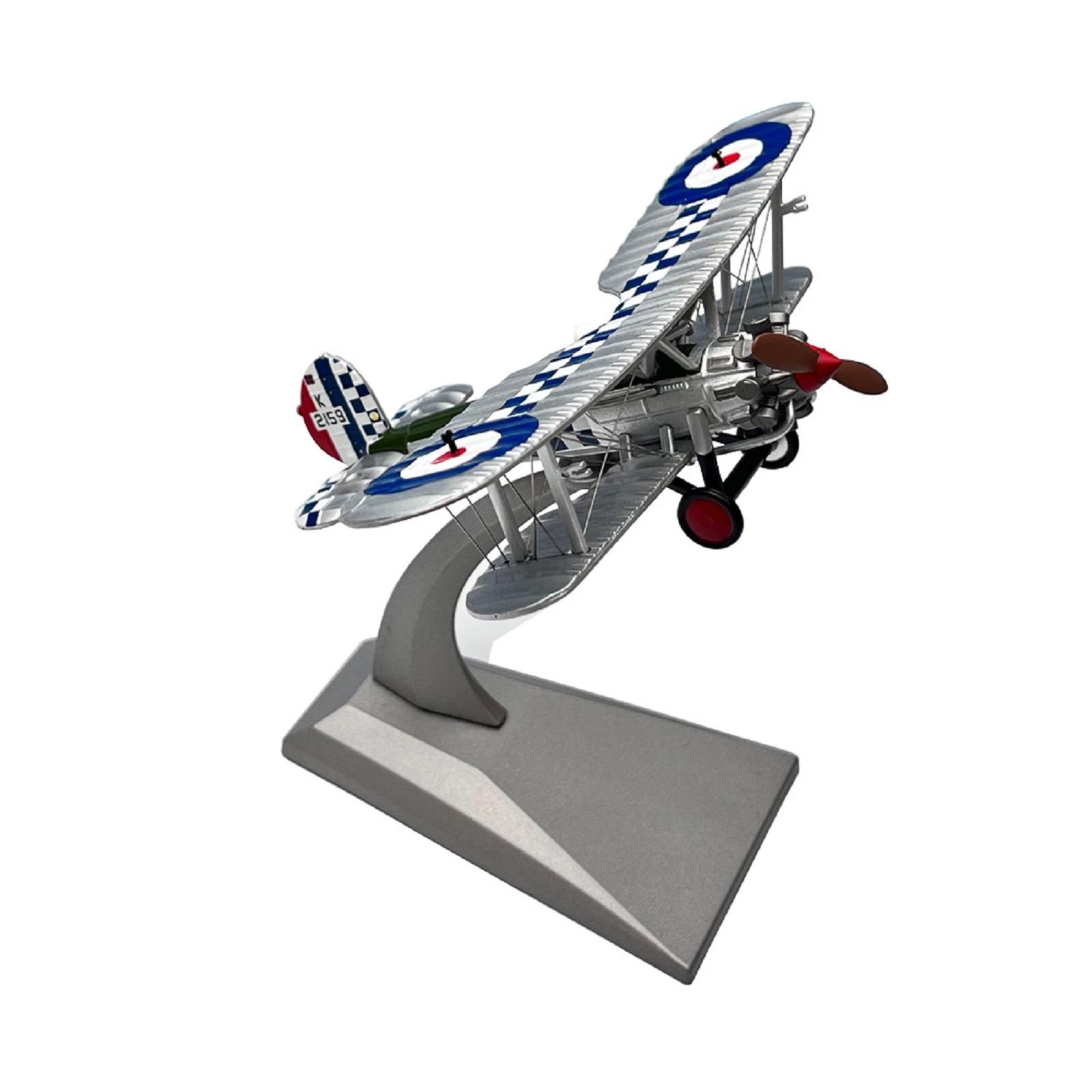 High Simulation 1:72 Scale WWI British Royal Air Force Fighter Miltary Plane Aircraft Model Display For Gifts Home Decoration United States