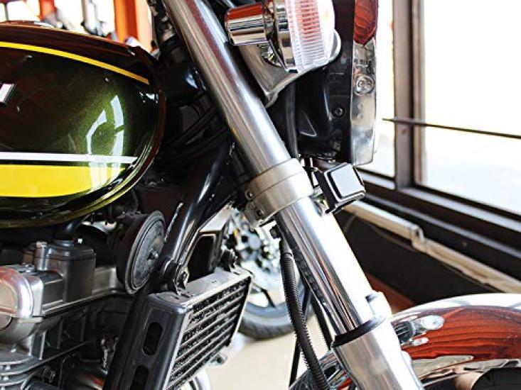 Doremi Collection Fork Cover Emblem for Kawasaki Zephyr Lowercase Mounting Bracket 30023 1100, Letters, Black, Included,