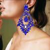 Heavy Industry Earrings Earrings Women'S Rhinestones Full Of Diamonds Exaggerated Banquet Bridal Jewelry