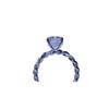 Twist Moissanite 2 Carat D Color VVS Ring with Certificate and Diamond Tester Approval
