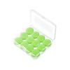 12 tappi per le orecchie in silicone, riutilizzabili, in cera di silicone, per nuoto, modellabili, riduzione del rumore, protezione per il sonno