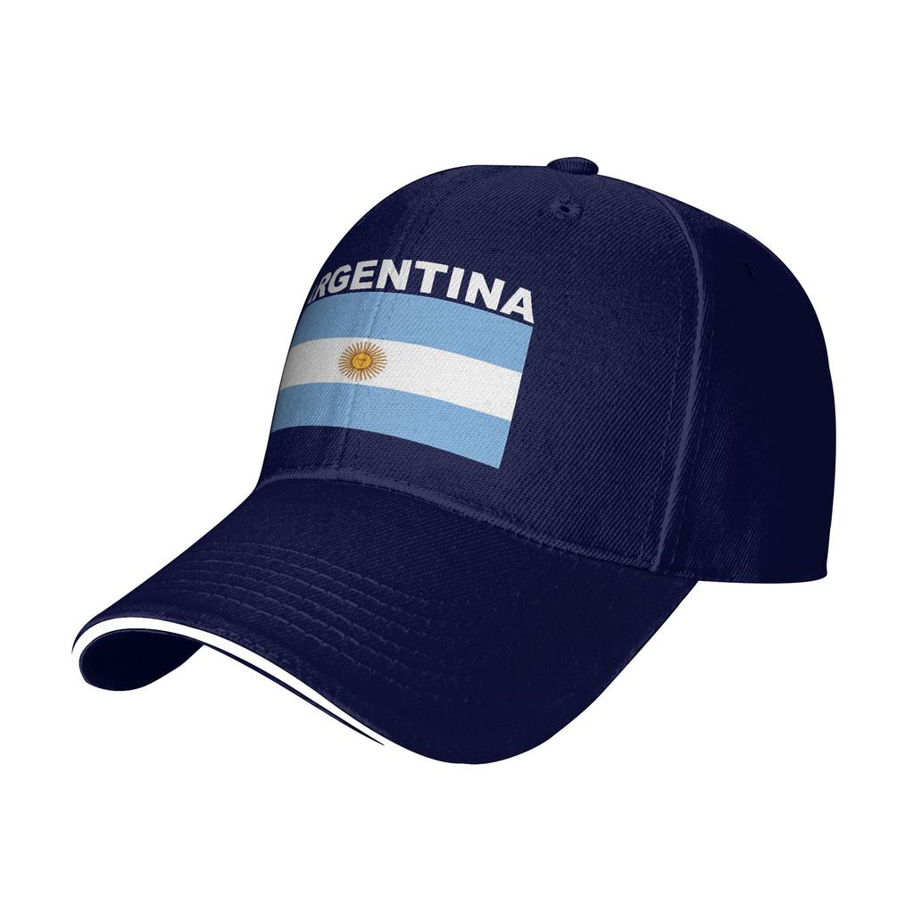 Flaga Argentyny Casualowa Czapka Baseballowa Tenisowa Skate Truckerka Letnia Regulowana Unisex Młodzieżowa DIY Nadruk Czapki Baseballowe