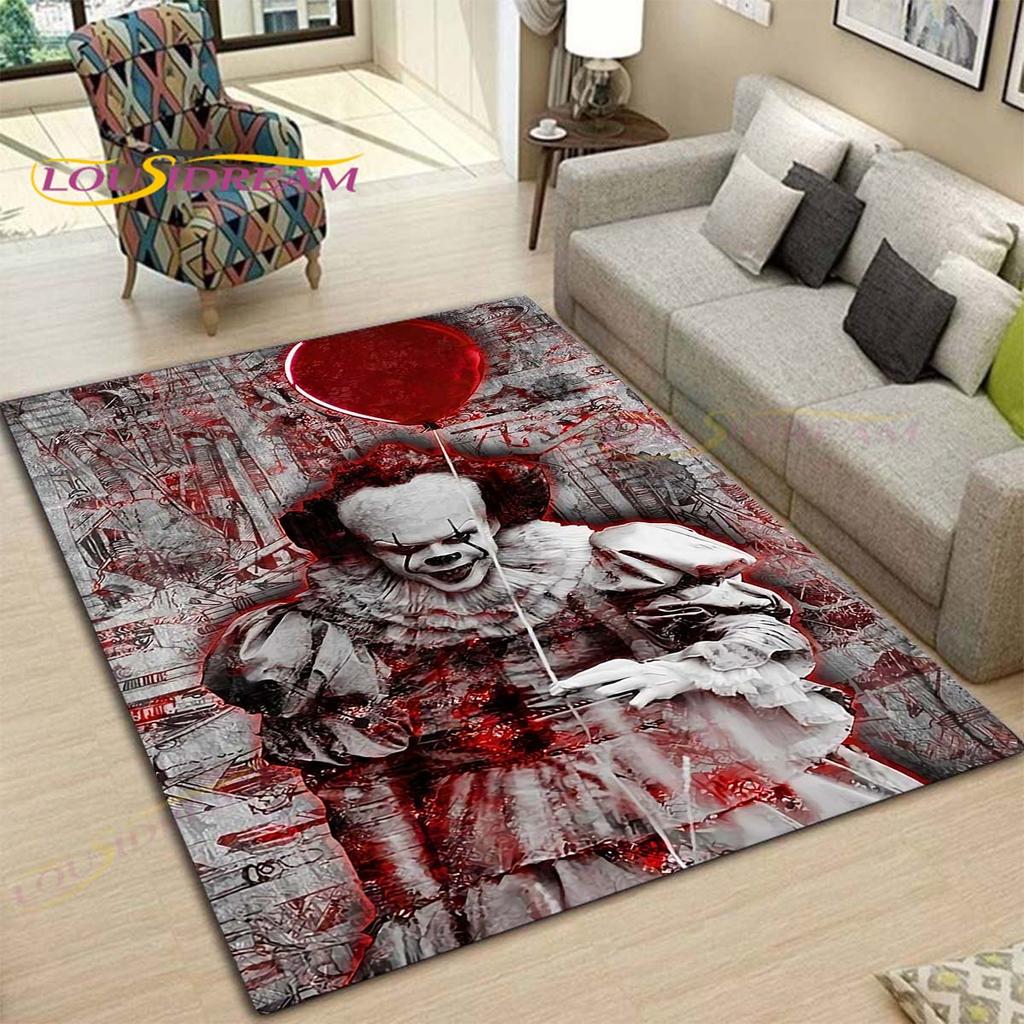 Horror Movie Characters Rugs and Carpets for Home Living Room Bedroom Entrance Large Area Soft Carpet Halloween Decoration Mat