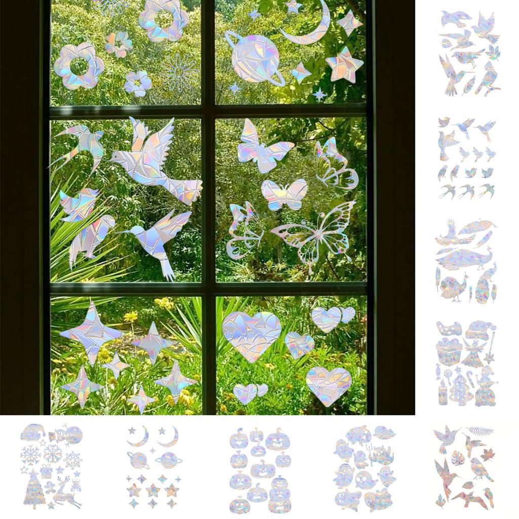 Fjäril Regnbågsprisma Pvc Fönsterdekal För Vardagsrum Och Sovrumsdekor