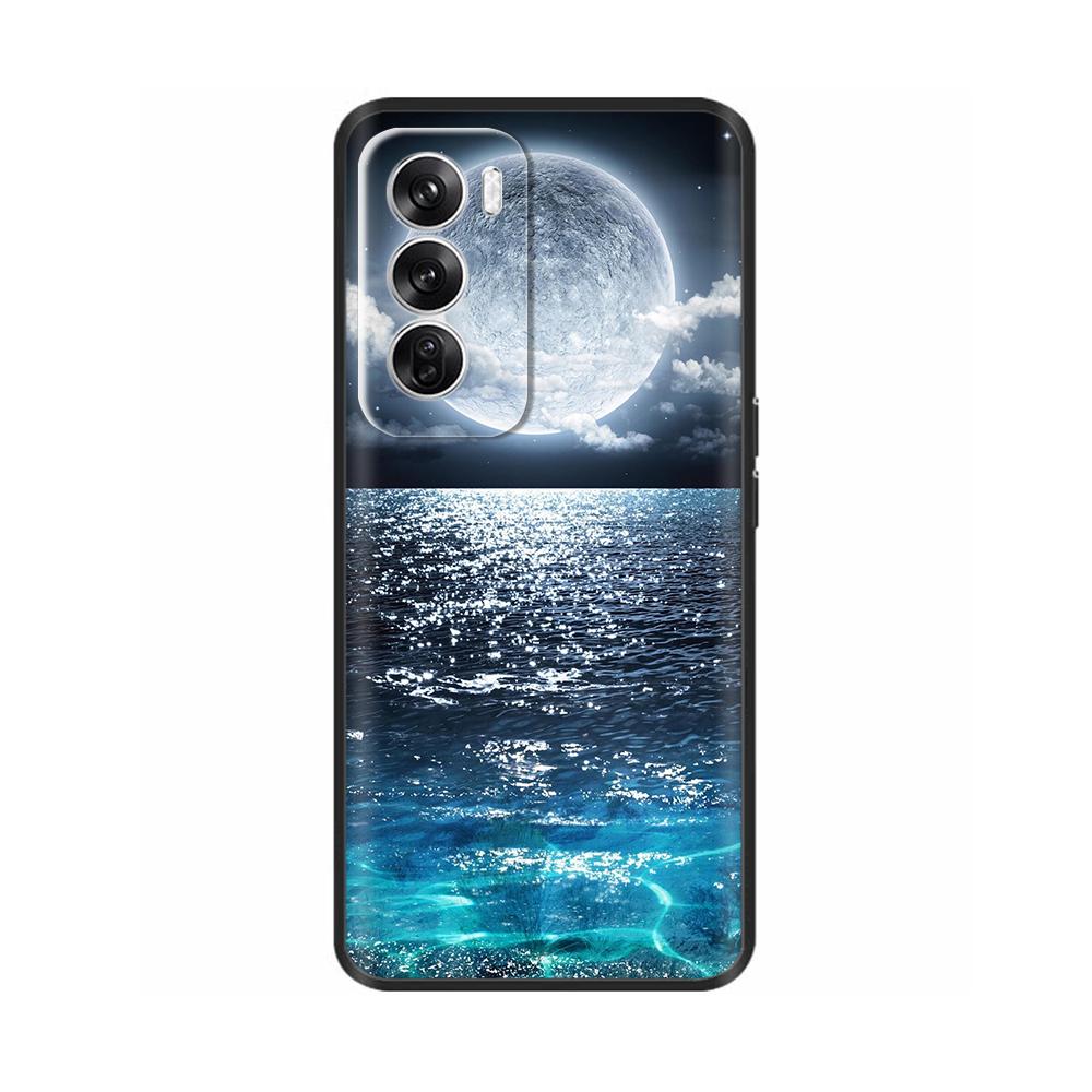 For OPPO Reno 12 5G Case Flower Painted Soft TPU Silicone Case Cover for Oppo Reno12 Pro Protective Shells On Reno 12Pro Capa