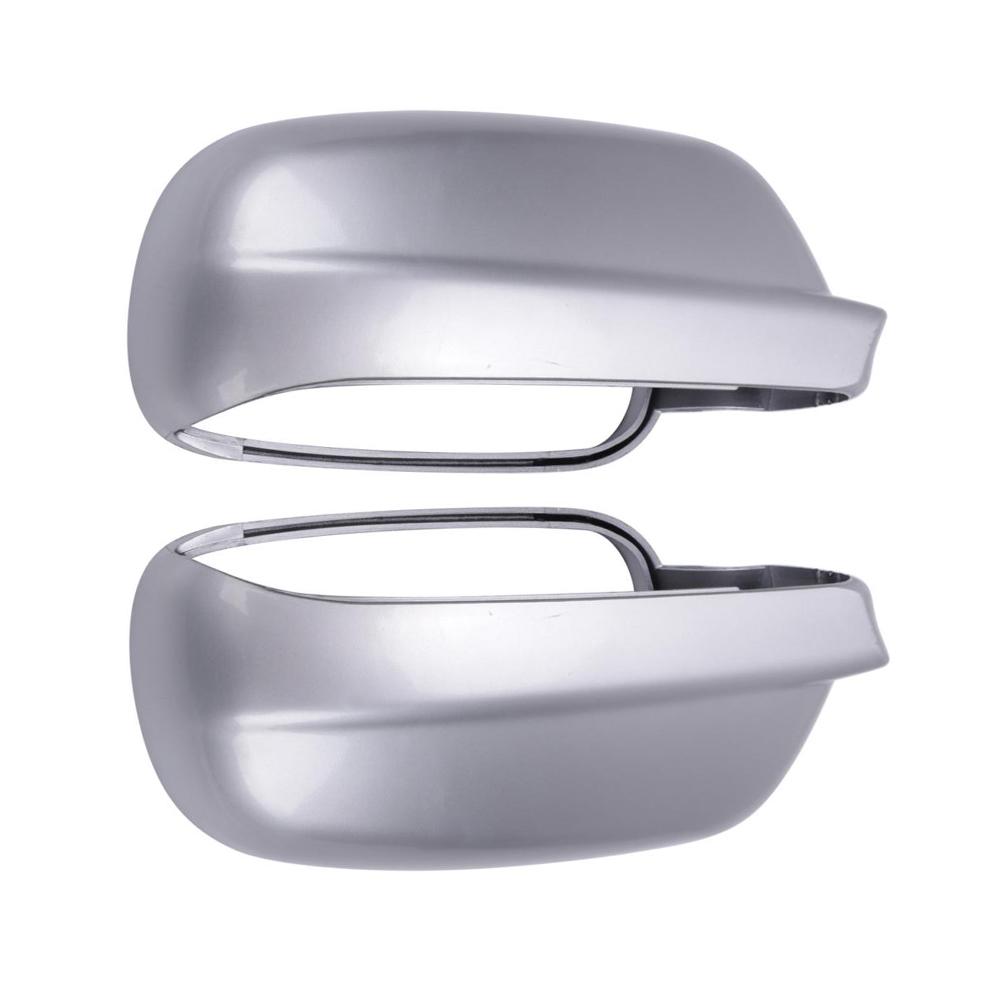 Pair Black Silver Car Rearview Mirror Cover Housing Casing Protection Caps For Golf Mk4 BORA Passat B5 1998-2005 Jetta