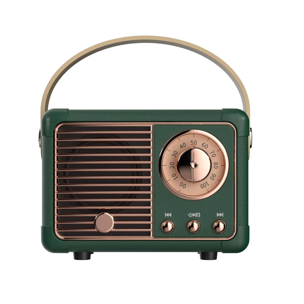 Retro Bluetooth Speaker Creative USB Mini Outdoor U Disk TF Card with FM Gift Portable Small Speaker