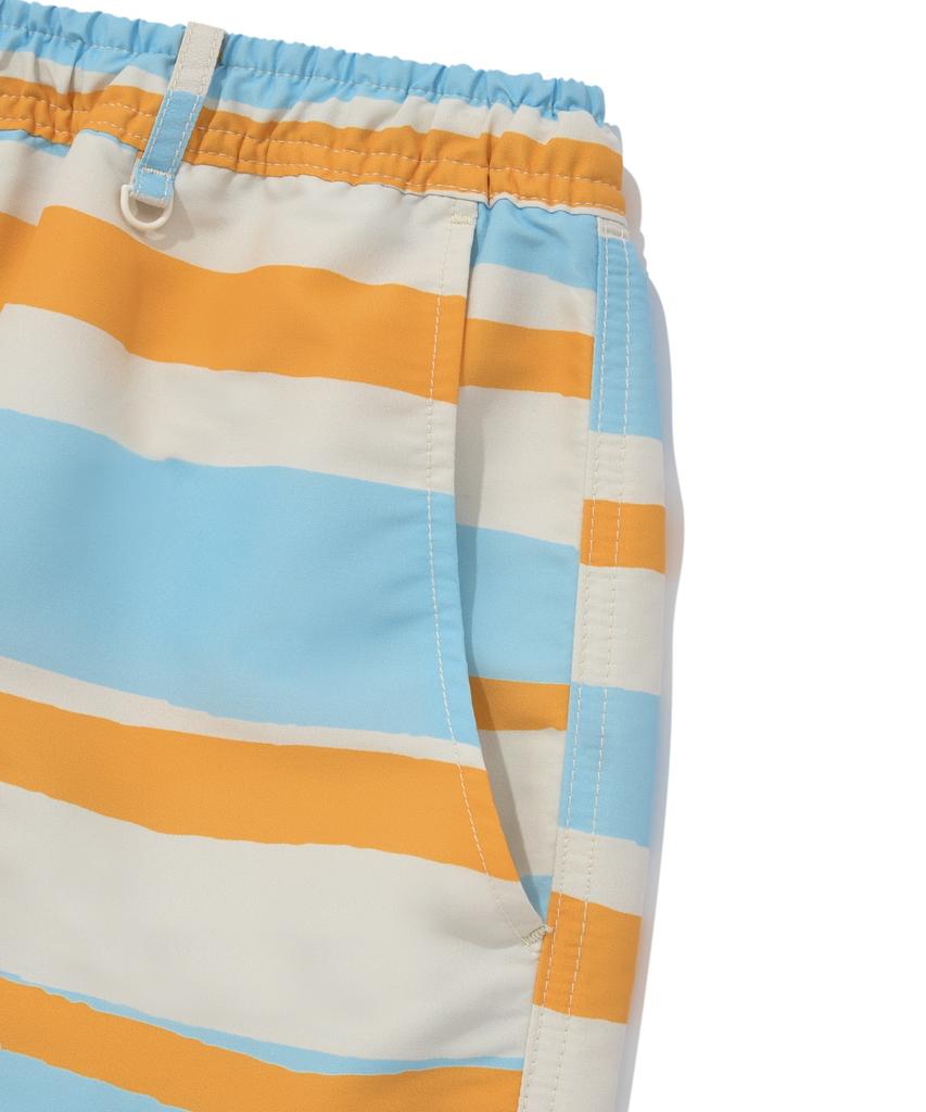 COVERNAT Hot Summer Striped Resort Shorts Sky Blue