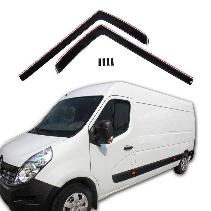 Air Deflectors - SCOUTT - Renault Master - Smoked - Reinforced Acrylic - Easy Installation