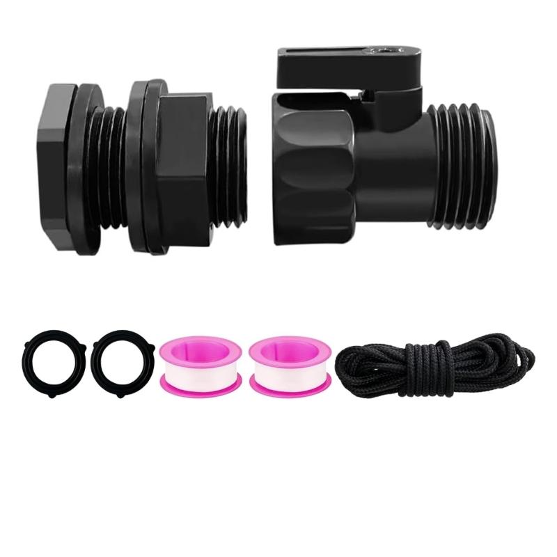 Plastic Garden Hose Shut Off Valves With 3/4 Inch Thread Two Way Valves Extender Thread Connector Coupling Enduring