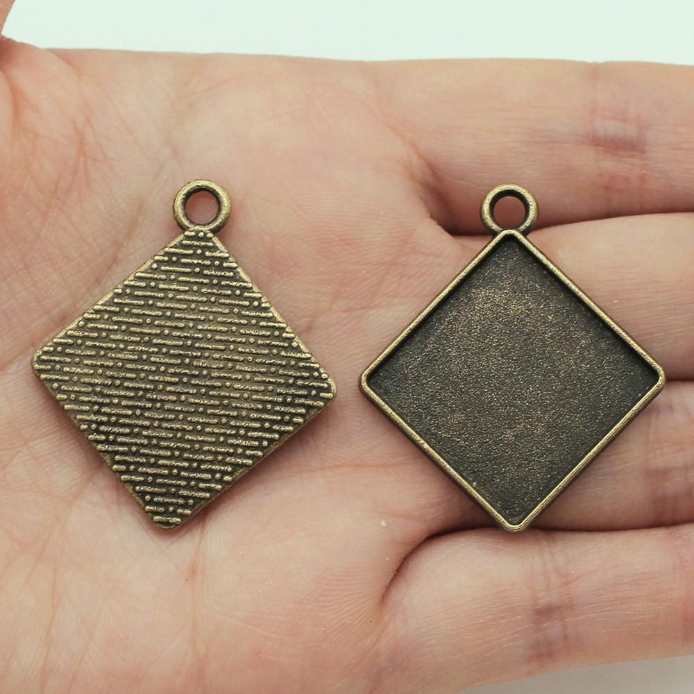 Hodí se pro kulatý 20mm skleněný kabošon Základní lůžko Podložka Bezel Doplňky Díly Chlapecké šperky Cool Dárky Pro