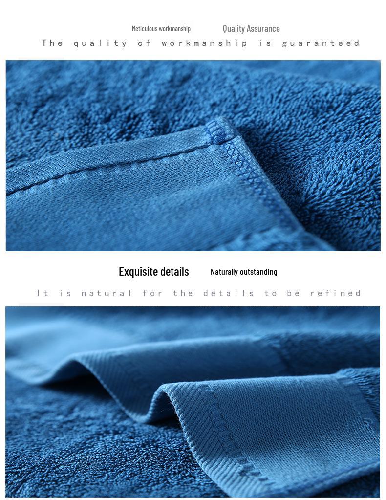 Five-Star Hotel Embroidered Pure Cotton Bath Towel - Thick, 32-Strand, Luxurious Daily Essential