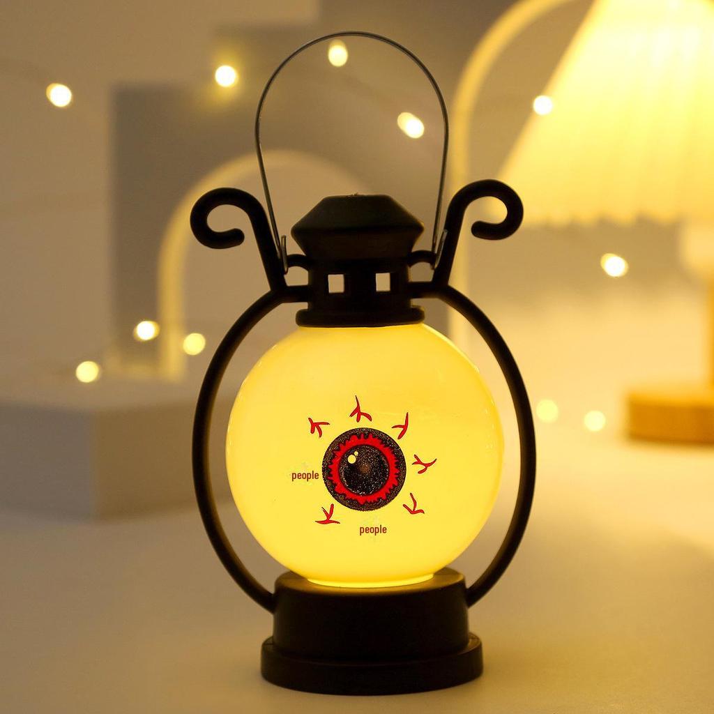 Halloween Portable LED Pumpkin Lantern Candle Lamp for Party Decoration