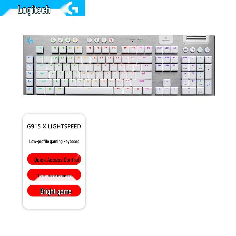 

Logitech G915 X LIGHTSPEED Low-Profile Wireless Gaming Keyboard