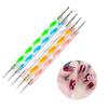 5Pcs 2 Way Nail Art Dotting Pen Dot Paint Marbleizing Manicure Painting Kit Polish Crystal Nail Art Tool Set Girls