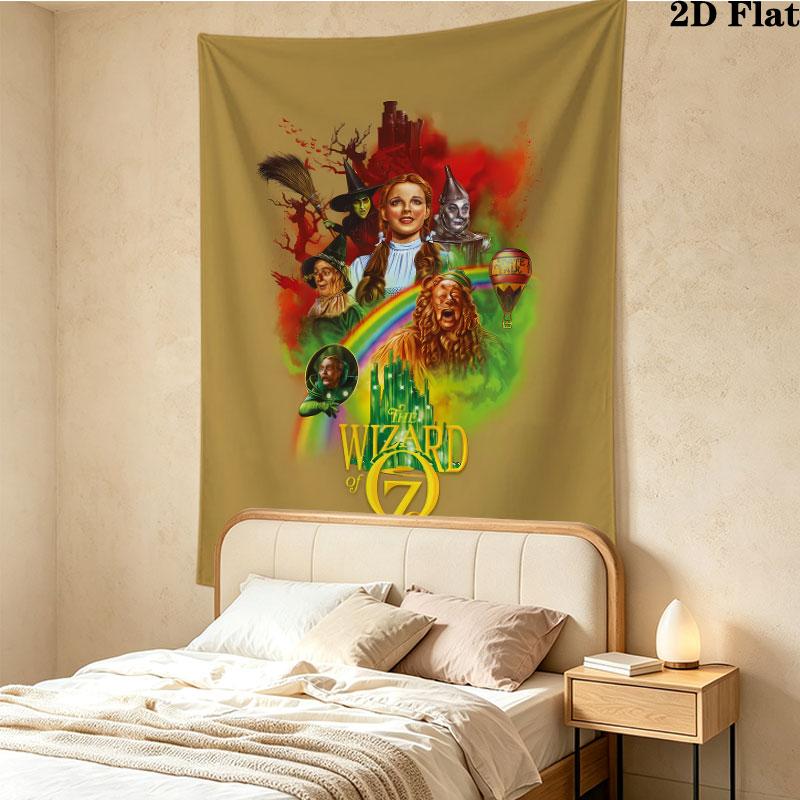 The Wizard Oz Wall Tapestry Aesthetic Wall Hanging Printed Fabric Blanket Decorative Tapestries For Bedroom Living Room Home Decor