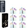 Stainless steel tableware set 8-person knife, fork and spoon set 48-piece set Color boxed steak knife