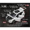 1/32 Scale X-trail SUV Model Car with Sound and Light, Collectible Metal Vehicle for Kids Birthday Gift Children Toy