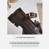 New Spring and Autumn Girls' Fashionable British Style Soft-soled Leather Shoes
