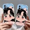 Cute Angry Girl Applies To iPhone15promax Mobile Phone Case Apple 14 Fine Hole 12/13 Soft Case 11