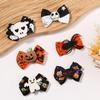 Creative New 1 Pcs Halloween Cartoon Spider Pumpkin Hair Clip Black Cat Skull Hair Accessory Girls Day Dress Up Party Decor Gift