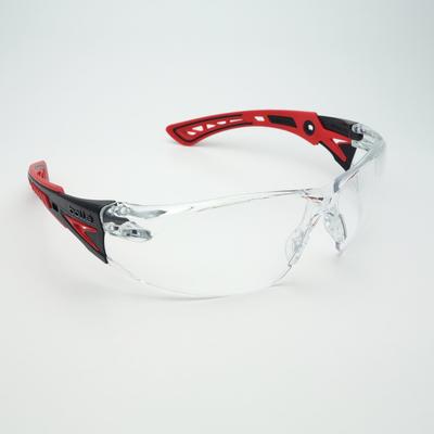 Bolle RUSH PLUS Clear Sunglasses for UV and Safety Eyewear Sports, Protection, Lightweight, Fog-Resistant