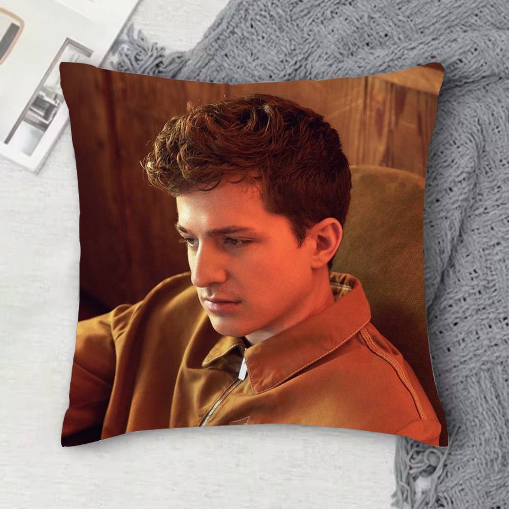 CCharlie Puth Doublesided Printed Square Decorative Cushion Cover for Sofa Living Room Home Decor
