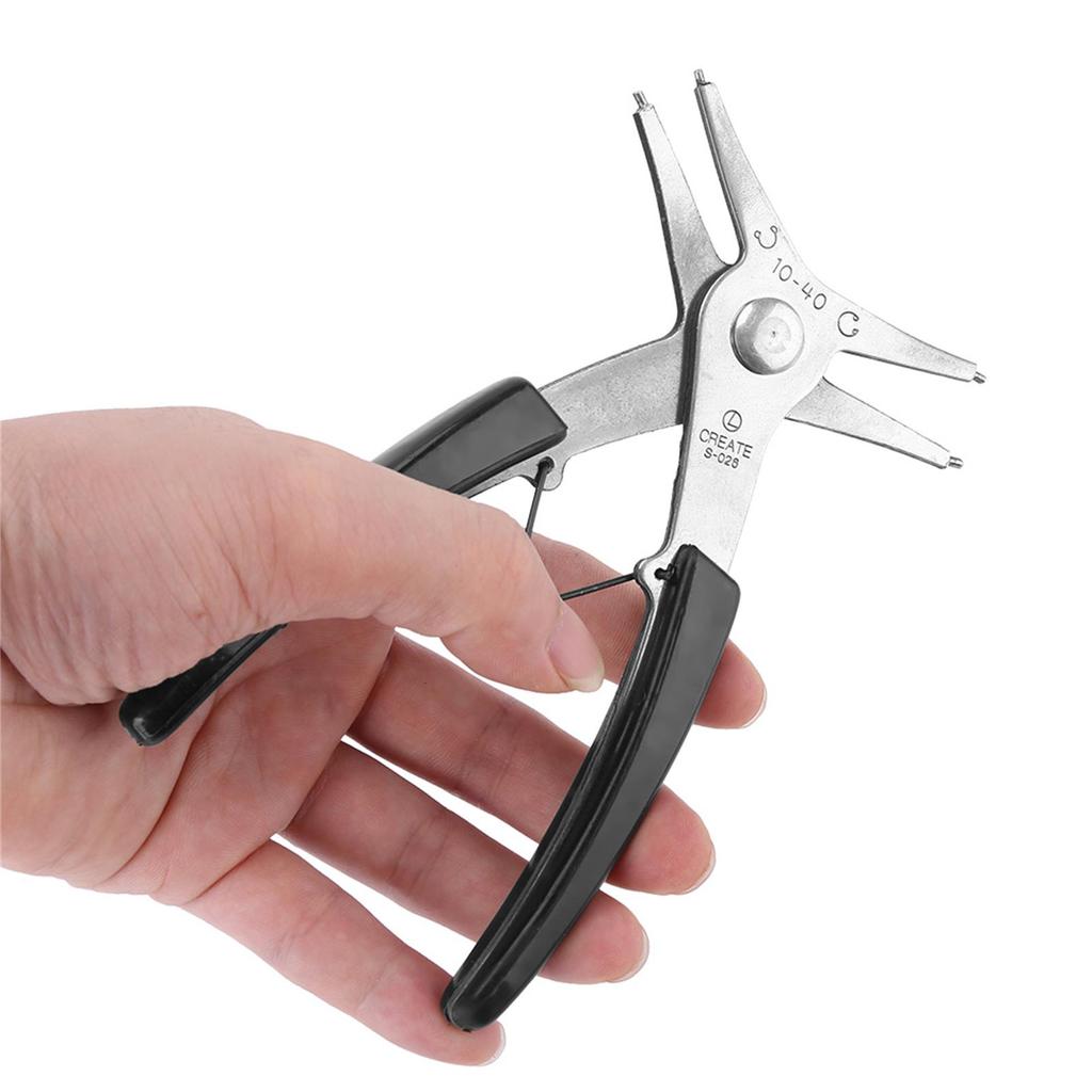 1pc Dual Purpose Circlip Pliers Removing Reassembling Tool for Internal and External Snap Ring