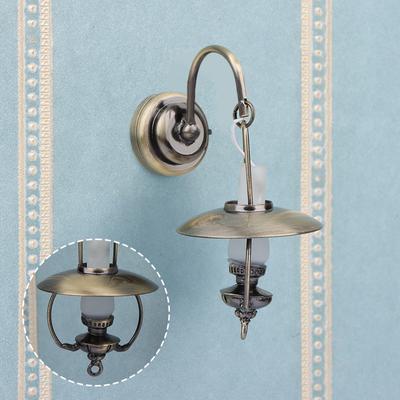 1:12 Panenkový dům LED Lampa Vintage Petrolejová Lampa Nástěnná Lampa Model Nábytek pro panenkový dům Osvětlení Dekorace Doplňky pro panenkový dům