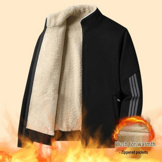 Men's Autumn/Winter Thickened Stand-up Collar Cotton-padded Vest