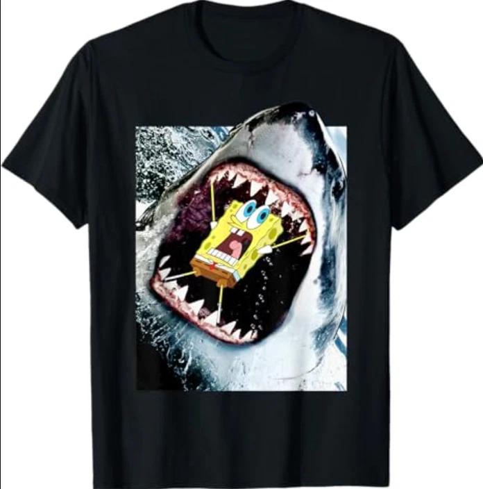 Spongebob SquarePants Shark Attack T-Shirt S