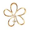 Les Trésors De Lily [B9375] - Gold Plated 'Dream Flower' Pendant
