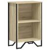 VidaXL Bibliothèque chêne sonoma 50x31x74,5 cm bois d'ingénierie, étagère, étagère à livres, étagère de rangement, armoire 848600