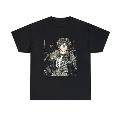 Brad Pitt Dělá opičárny Grafický potisk Crew Neck Unisex Tričko z těžké bavlny