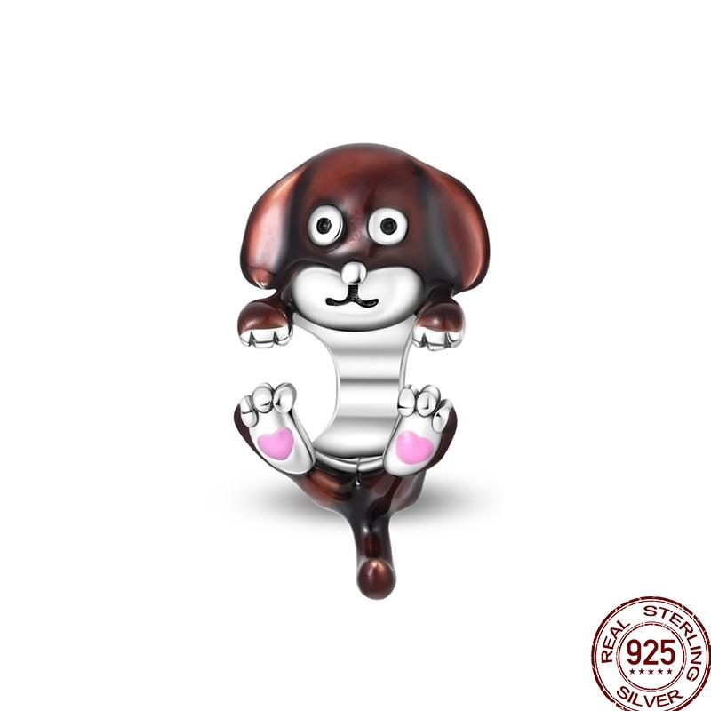 New Original Copper Elephant Cat Game Charms Bead Flower Baby Beads Fit 3Mm Bracelet Diy Jewelry Gifts For Women