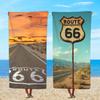Towel Textile Bathrobe Beach Quick-Drying Lightweight Portable Camping Swim Pool Route 66 Travel