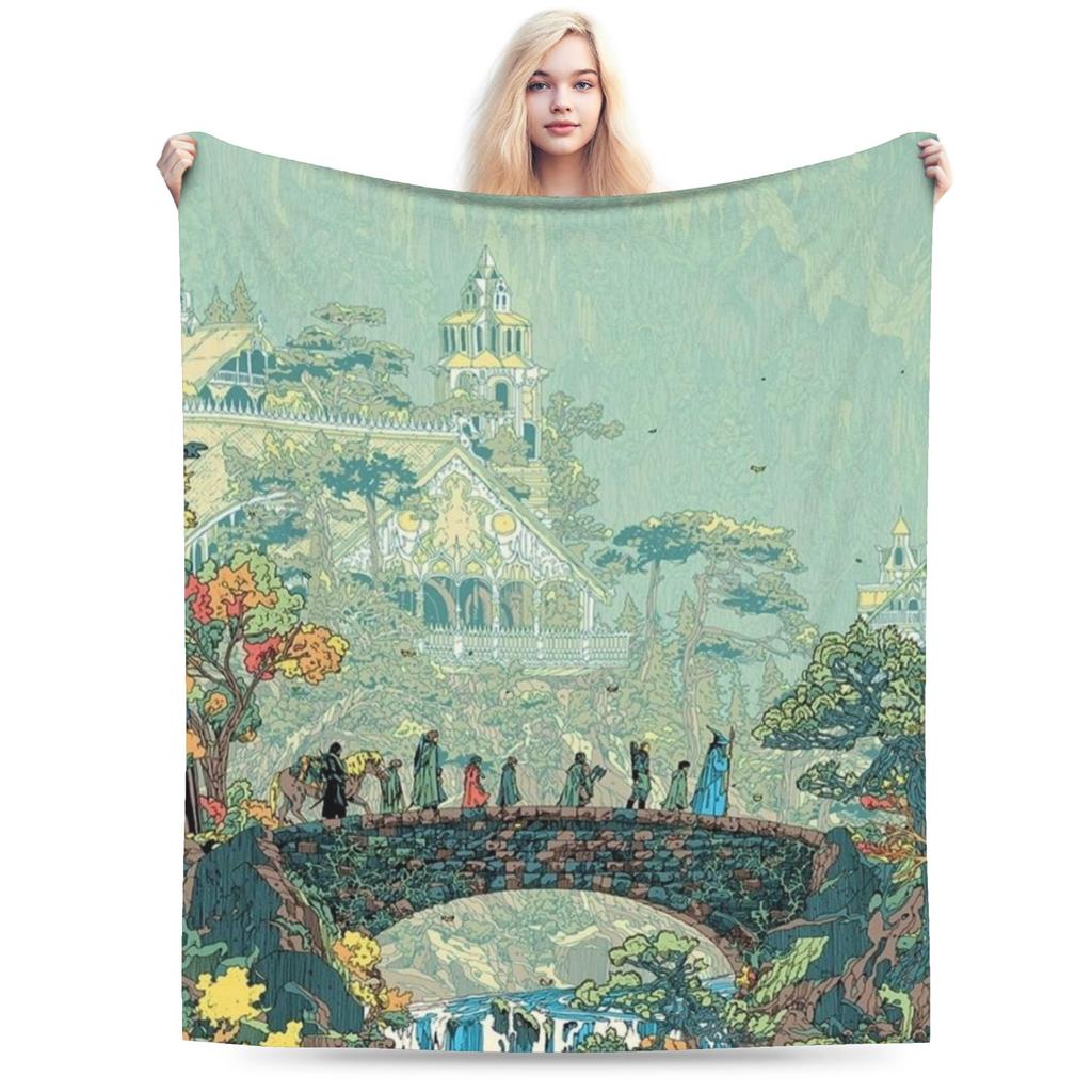 Pătură Imprimată Gollum Lord of the Rings Pentru Bărbați Femei Caldă Confortabilă Pufoasă Pături Aruncate pentru Canapea 50x60 Inch Multi-dimensiune
