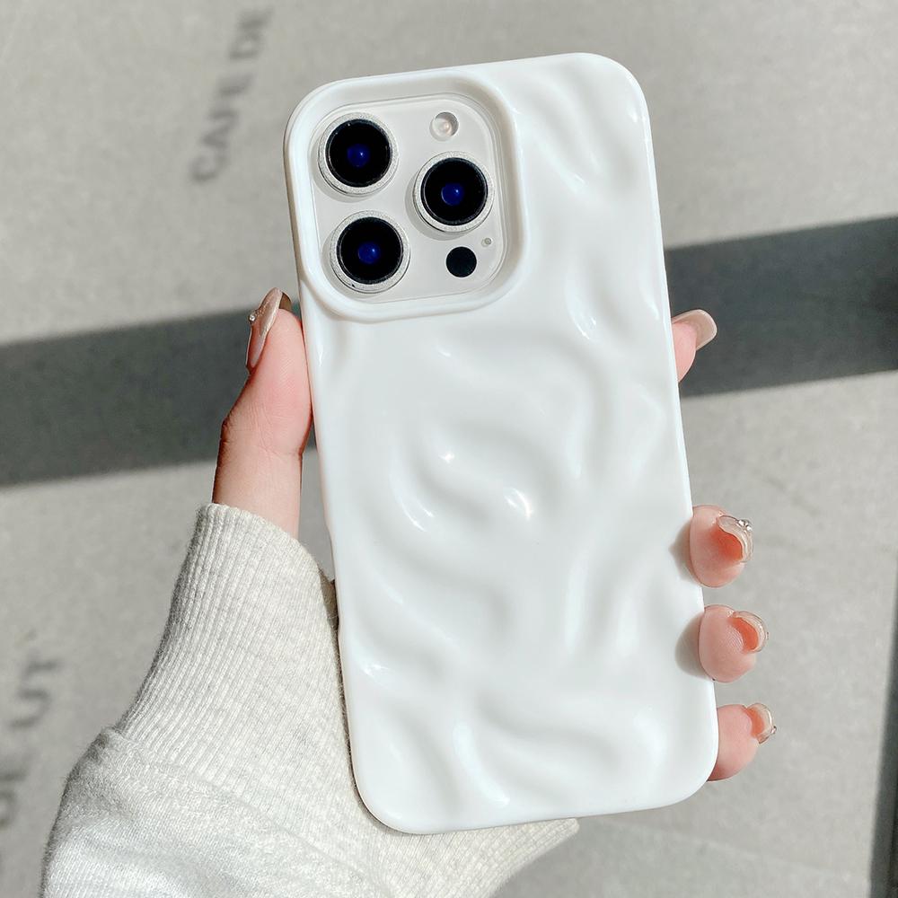 Lovely Candy Color Glossy Silicone Soft Case For iPhone 16 15 14 Plus 13 12 11 Pro Max Anti-Slip Lines Cover Shockproof Shell