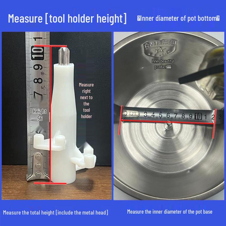 Universal Electric Meat Grinder Blade Holder with Four/Six Leaf Blades