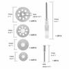50Pcs Diamond Cutting Wheel Kit for Rotary Tools Die Grinder Metal Cut Off Disc