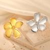 Opening Rings Flower Rings Hand Jewelry Fashion Rings Stainless Steel Adjustable Rings Suitable for Fashion Enthusiasts